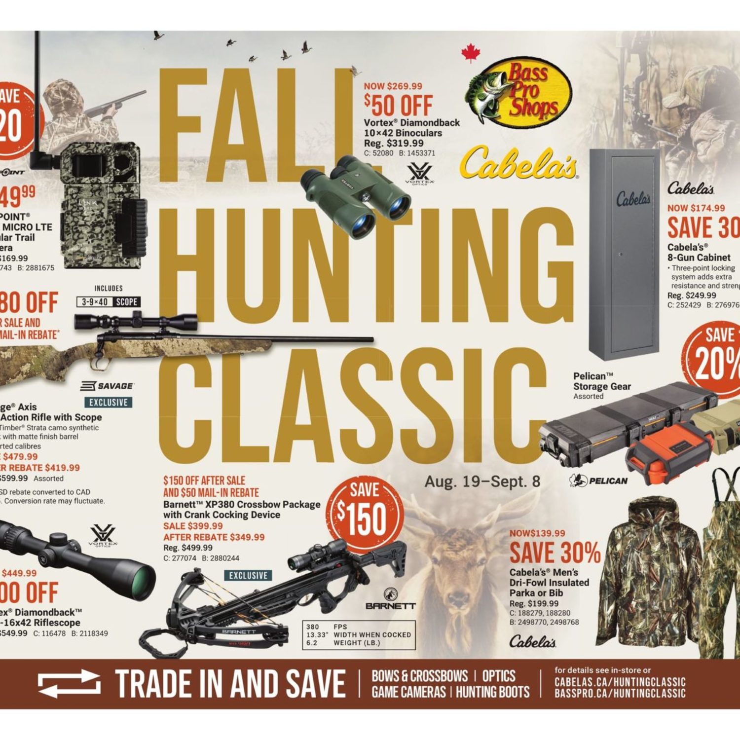 Bass Pro Shops Weekly Flyer Fall Hunting Classic Aug Sep
