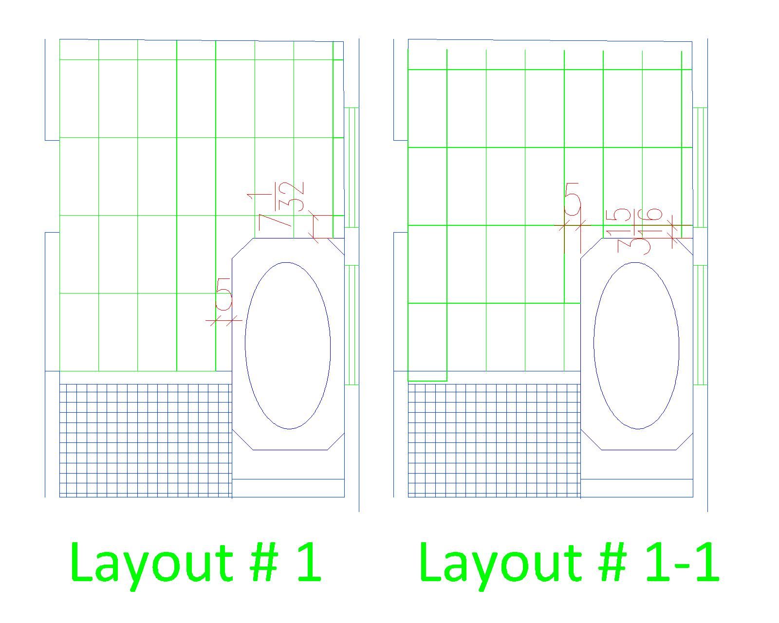 Bathroom Tile Layout (need advise) - Page 2 - RedFlagDeals.com Forums