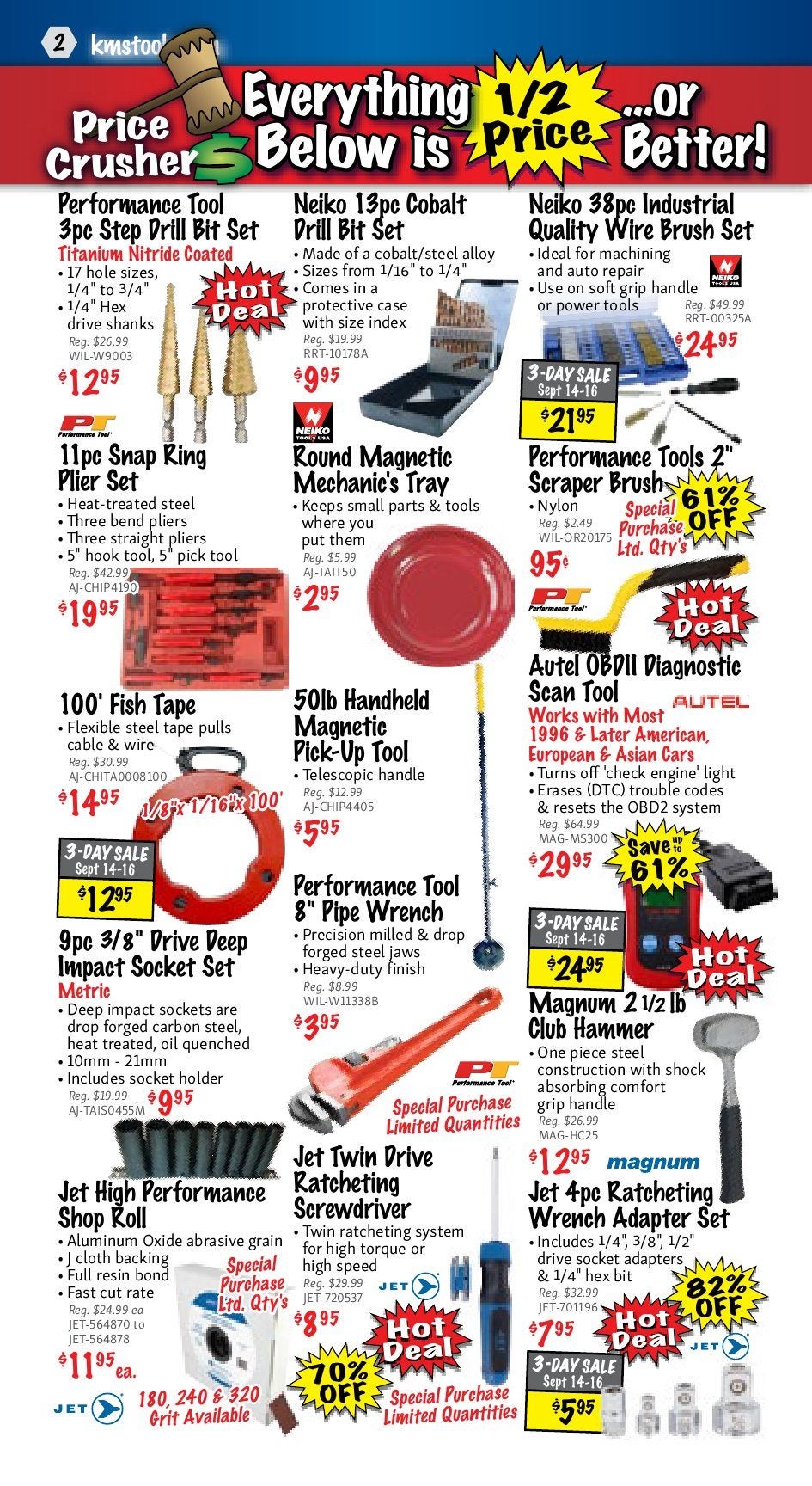 KMS Tools Weekly Flyer - Hand Tools Sale - Sep 1 – 30 