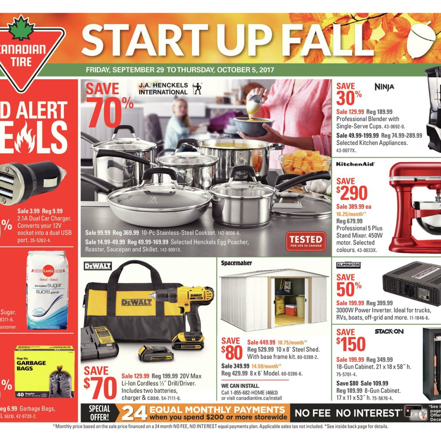 Canadian Tire Weekly Flyer Weekly Start Up Fall Sep 29 – Oct 5