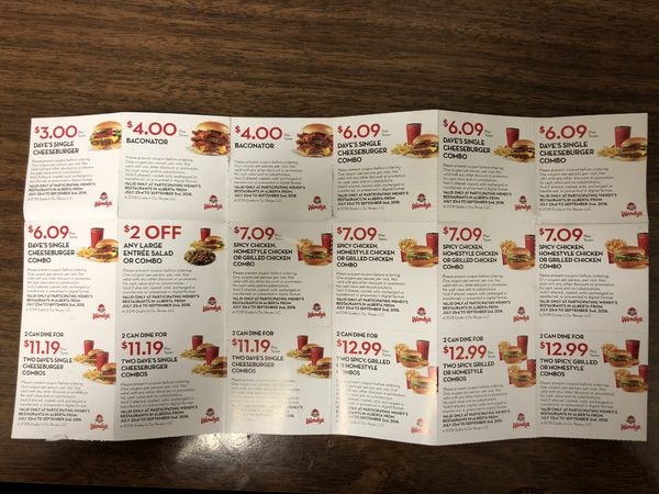 [Wendy's] Wendy's New Coupons (July 2018) - RedFlagDeals.com Forums