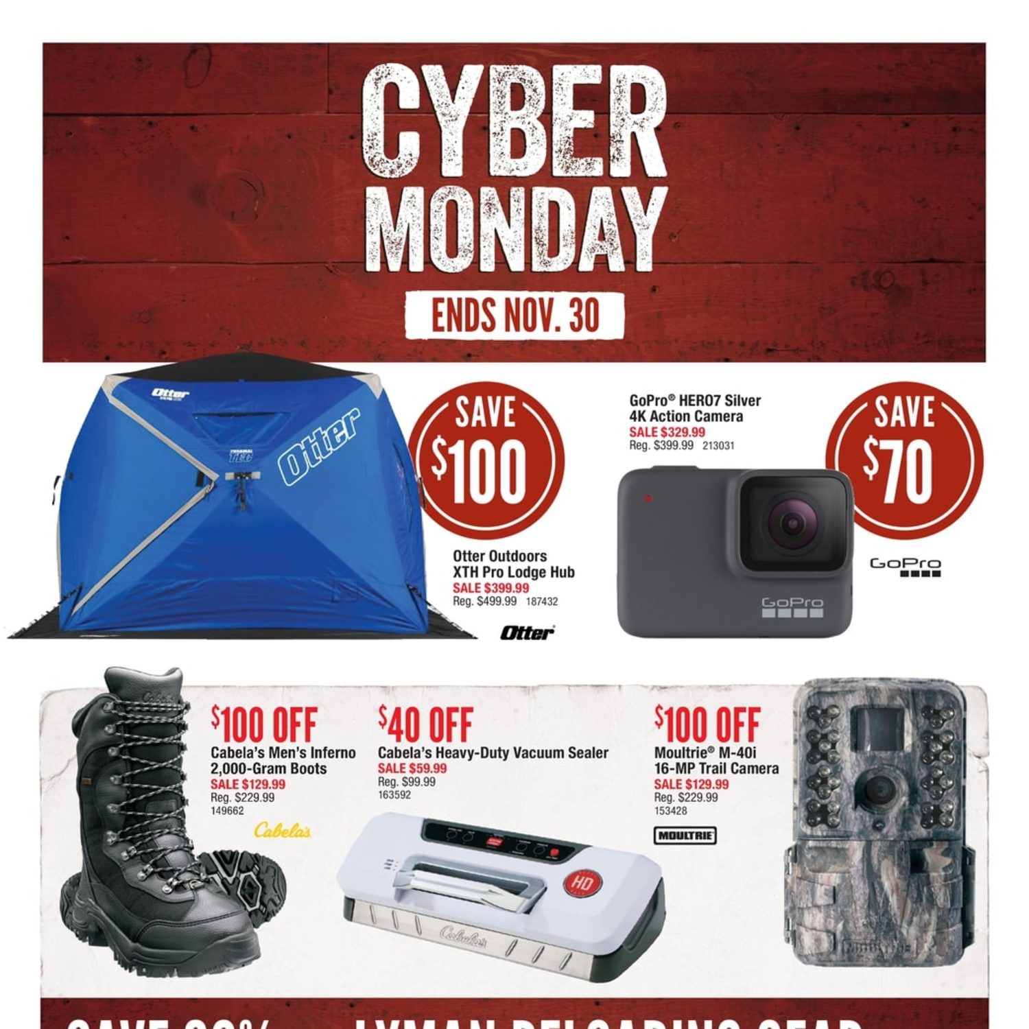 Cabelas Weekly Flyer Cyber Monday Sale Nov 25 26