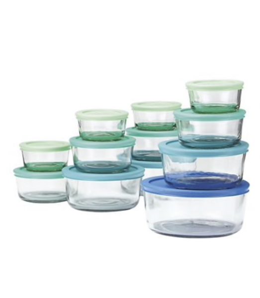 [Canadian Tire] Anchor Glass Food Storage Set, 24pc 19.99