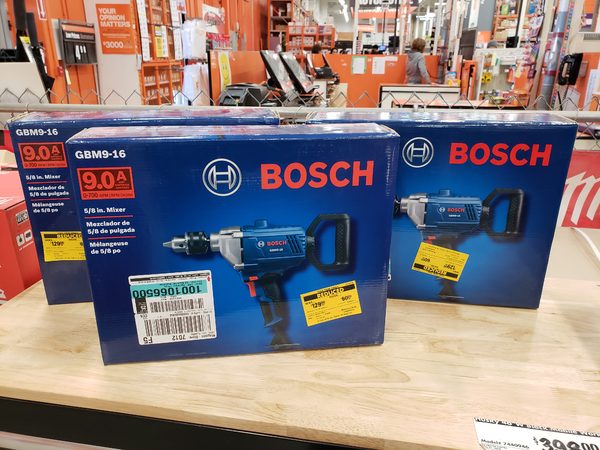 Home Depot Bosch GBM9 16 5 8 in 9 Amp Corded Mixer 75