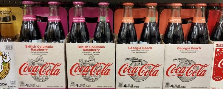 Coca-Cola Canada Introduces New British Columbia Raspberry & Georgia Peach Flavoured Coke