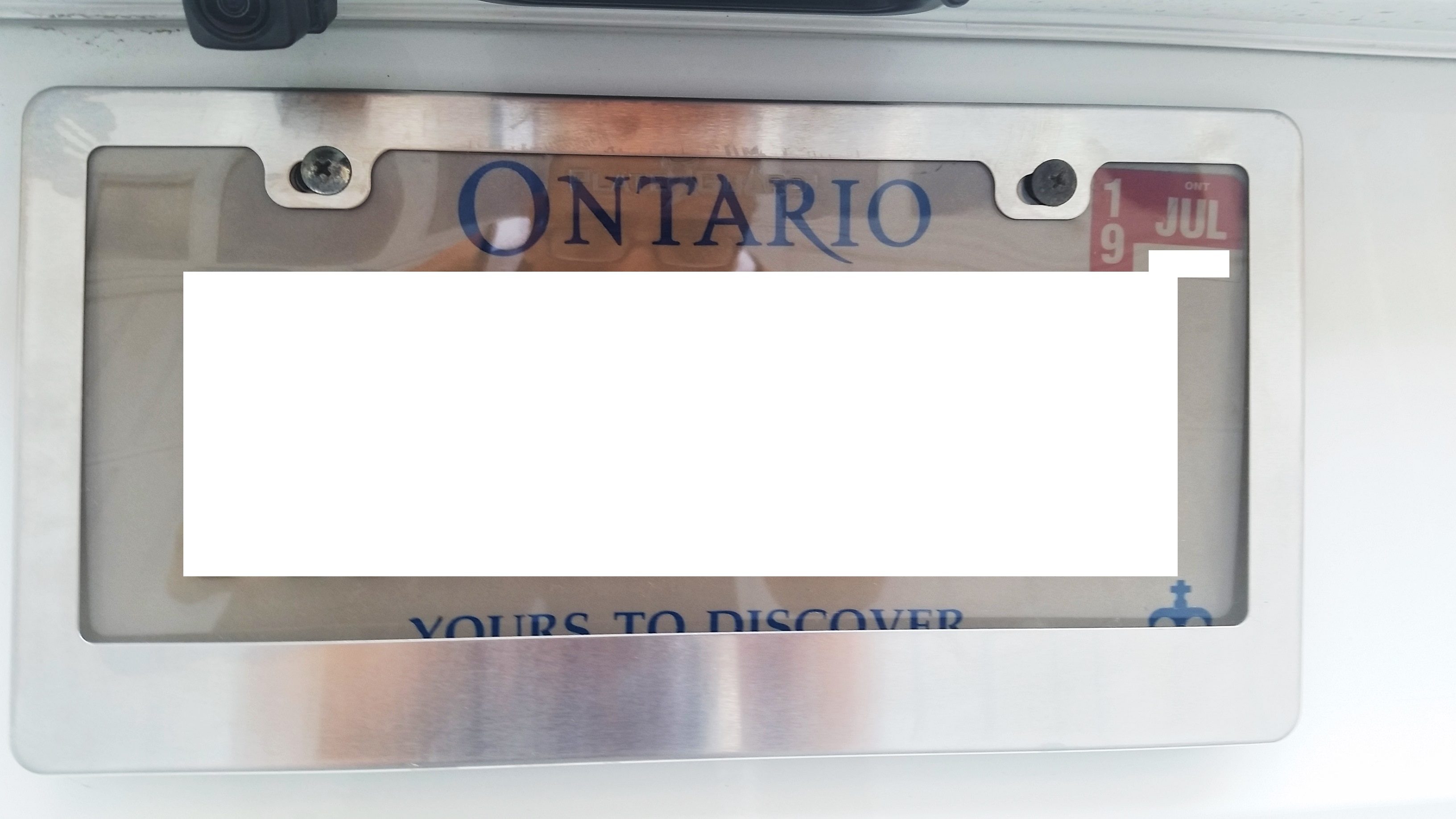 [Dollarama] Custom Combos Stainless Steel Car License Plate Cover