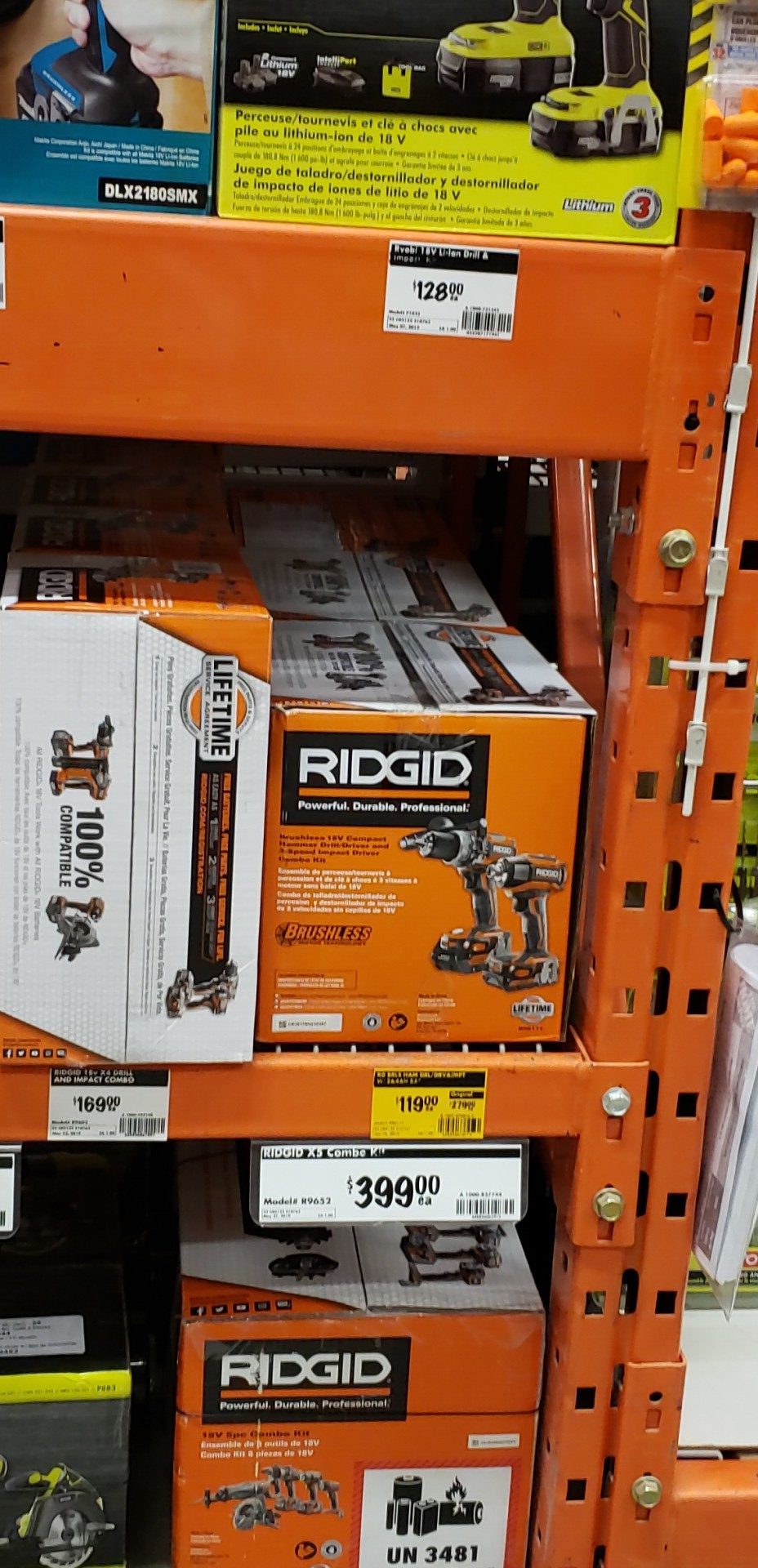 Ridgid gen5x combo discount kit