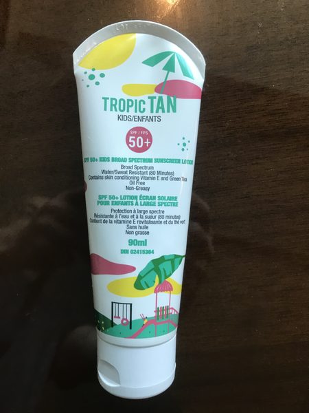 tropic tan sunscreen