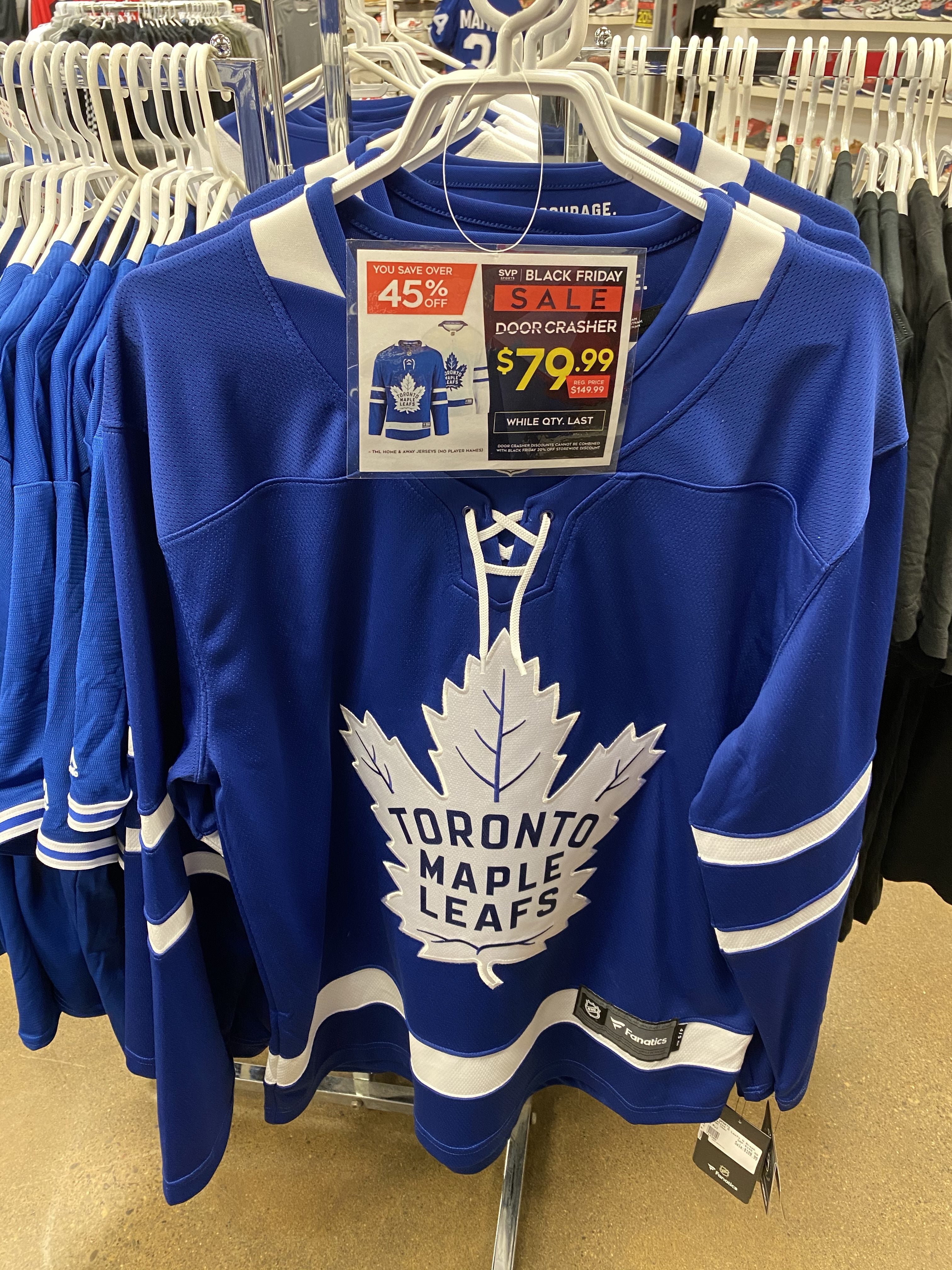 SVP Sports (GTA In-store ONLY)] Toronto Blue Jays Replica Jersey $20 /  Toronto Maple Leafs Jersey $80 (Black Friday Only) - RedFlagDeals.com Forums