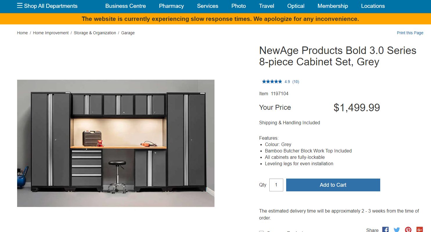 Newage Bold Series 3 0 8 Piece Cabinet