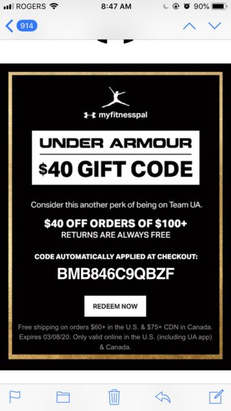 Under Armour] Under Armour Outlet off $100 purchase - RedFlagDeals.com Forums