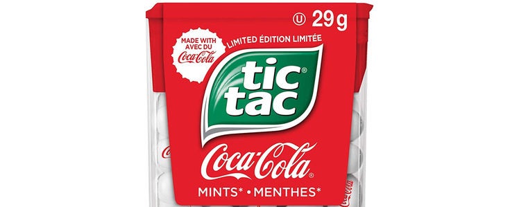 Coke and Tic Tac are collaborating to make cola-flavored mints