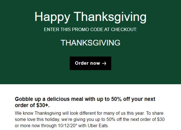 Uber eats new user promo code hot sale 50 off