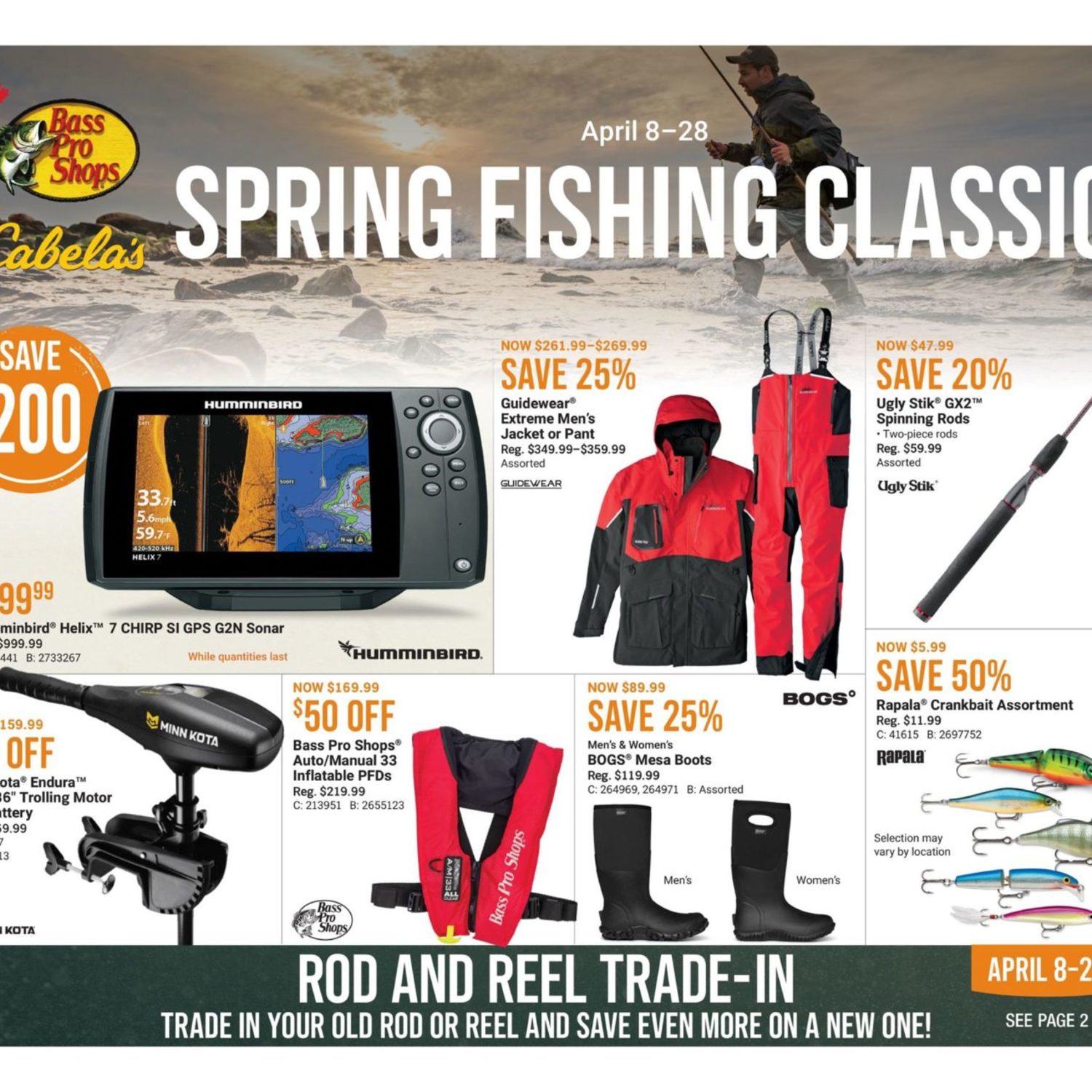 Bass Pro Shops Weekly Flyer Spring Fishing Classic Apr 8 28