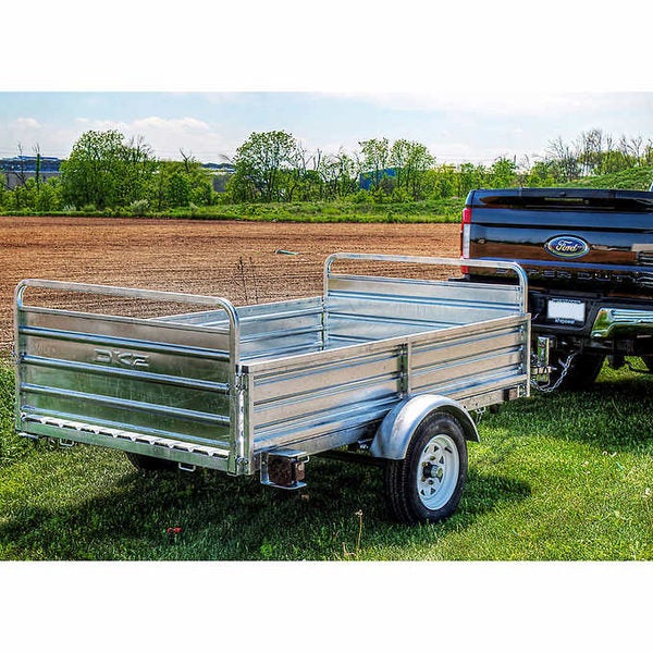 [Costco] DK2 4.5 ft. x 7 ft. Single Axle Multiutility Galvanized Steel