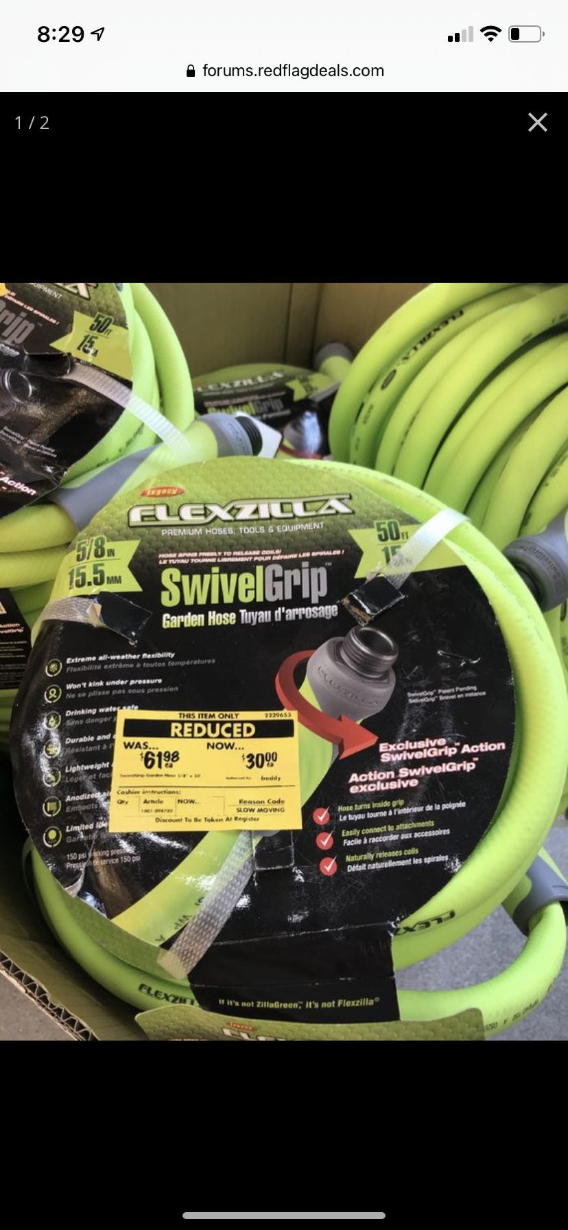 [Canadian Tire] Flexzilla 100 ft garden hose $89.95 plus $20 CTM