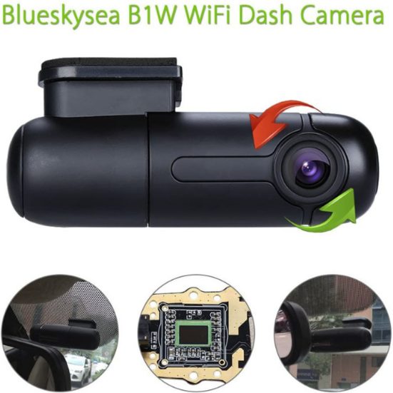 8. Best Mini-Cam: Blueskysea B1W WiFi Sony Sensor Mini Dash Cam