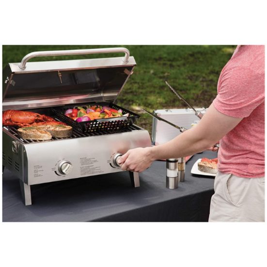 6. Best Tabletop: Cuisinart CGG-306 Chef's Style Stainless Tabletop Grill