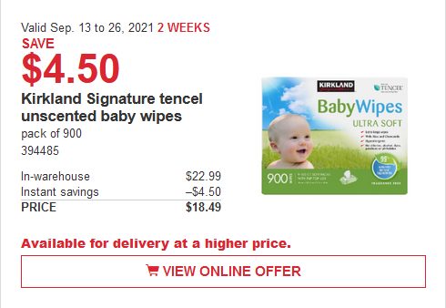 Wet Wipes Pampers Sensitive Wipes Costco Kirkland Signature Baby