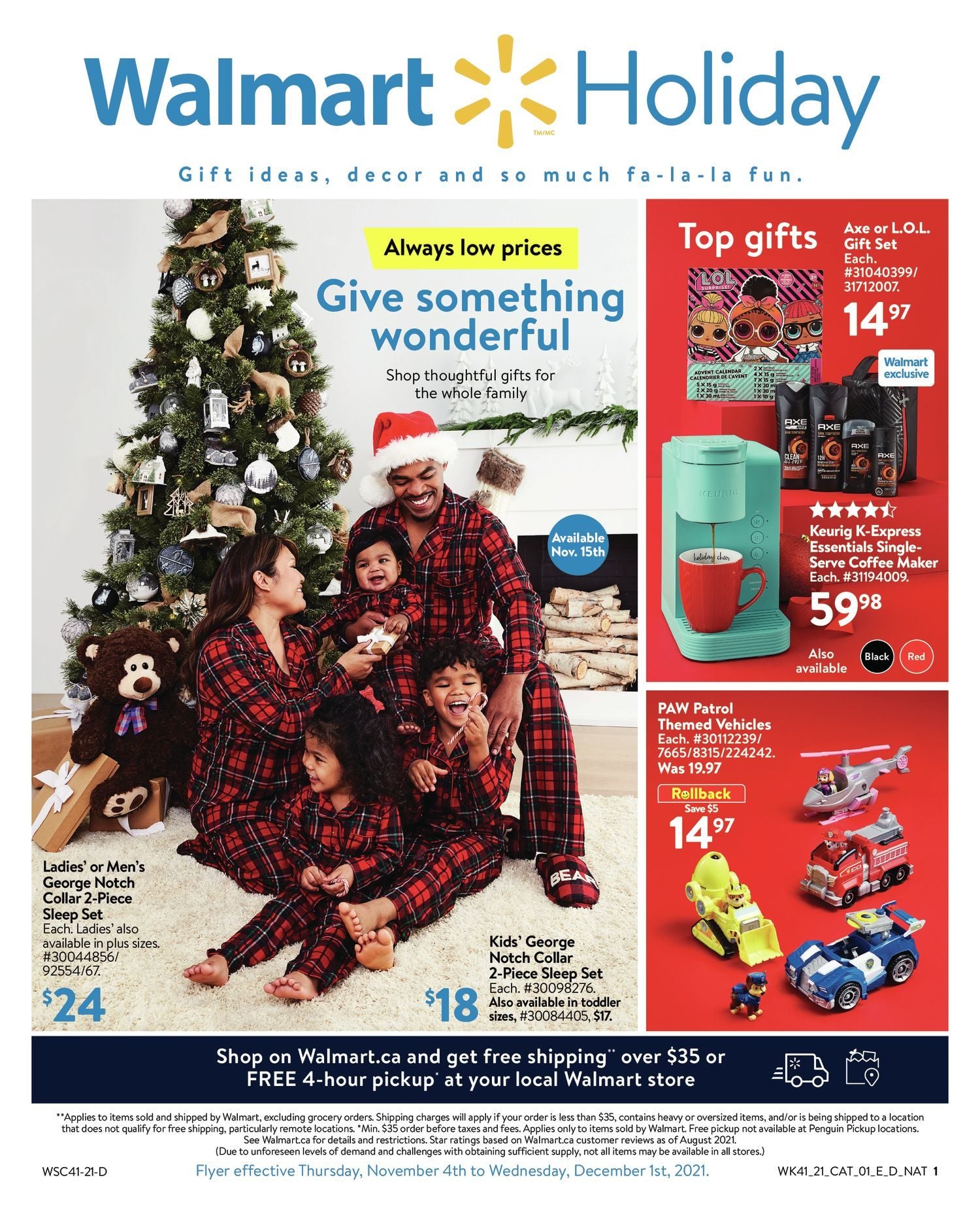 George Baby Boys' Family Program 2-Piece Christmas Pug Pajama Set - Walmart .ca