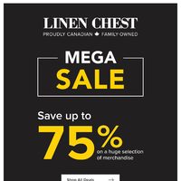 Linen Chest - Mega Sale Flyer