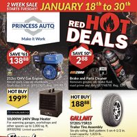 Princess Auto - 2 Week Sale - Red Hot Deals Flyer