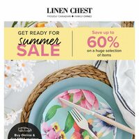 Linen Chest - Get Ready For Summer Sale Flyer