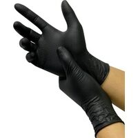 100 Pk Diamond Grip Nitrile Glove 