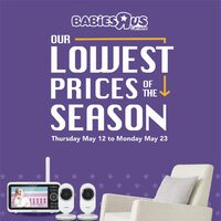 Babies R Us - 2 Week Sale - Our Lowest Prices of The Season Flyer