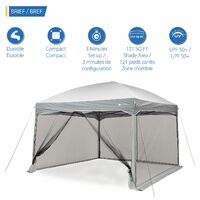 Ozark Trail 11' X 11' Instant Canopy With Mesh Curtains