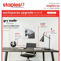Staples - Weekly Deals - Workspace Upgrade Event Flyer