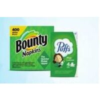 Bounty Napkins, Puffs Plus Lotion Facial Tissue