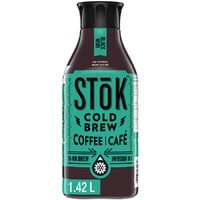 Stok Cold Brew or Starbucks Iced Coffee