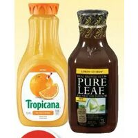 Pure Leaf Iced Tea or Tropicana Beverages