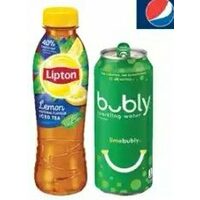 Lipton Iced Tea, Propel Enhanced or Bubly King Can Flavoured Sparkling Water
