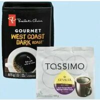 PC Ground Coffee or Tassimo Coffee Pods