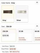 40$ Samsung BAR Plus 256GB - 300MB/s USB 3.1 Flash Drive Titan Gray (MUF-256BE4/AM)