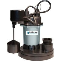 Burcam 1/2 HP Zinc Sump Pump With Float Switch
