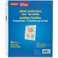 Staples Standard Clear Sheet Protector 
