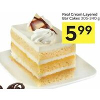Real Cream Layered Bar Cakes 