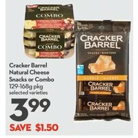 Cracker Barrel Natural Cheese Snacks Or Combo