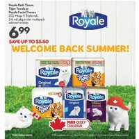 Royale Bath Tissue, Tiger Towels Or Royale Facial Tissue