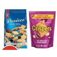Crispers Family Size Snacks, Hans Freitag Wafers or Sensible Sweets Candy