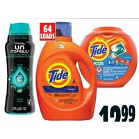 Tide or Gain Laundry Detergent Downy Scent Boosters or Bounty Paper Towels 