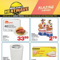 Wholesale Club - Wholesale Heatwave - Blazing Savings (ON) Flyer