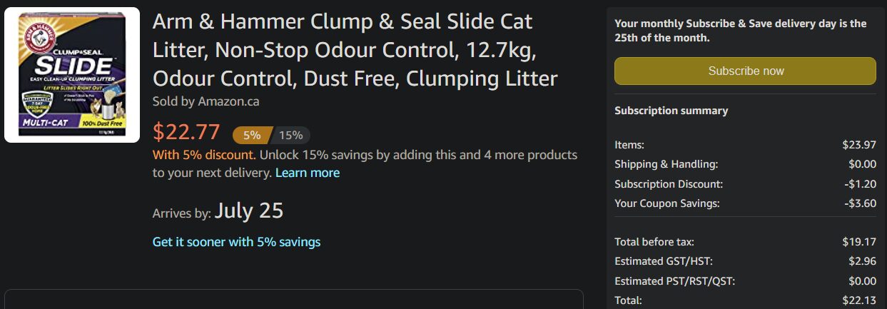 Clump and shop seal coupon