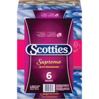 Scotties Supreme Facial Tissue or Spongetowels Paper Towels