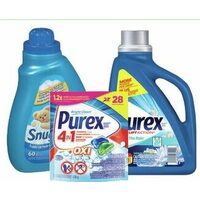 Purex Laundry Detergent Or, Snuggle Fabric Softener or Resolve Stain Remover