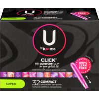 U by Kotex Pads, Liners or Tampons or One by Poise Pads or Liners