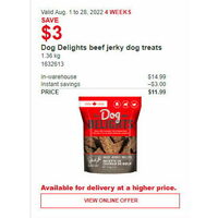 Dog Delights Beef Jerky Dog Treats